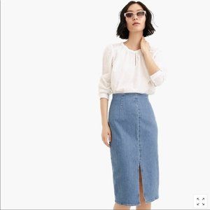 J. Crew Blue Pencil Skirt